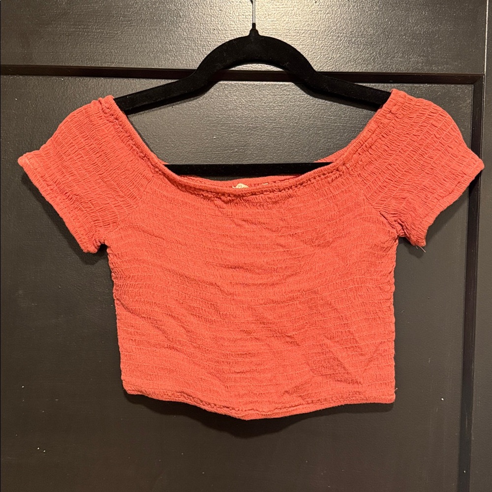 Cropped Off Shoulder Tank Top